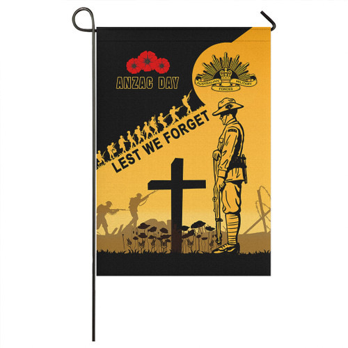 Australia Anzac Flag - Anzac Day Soldiers Lest We Forget Poppy