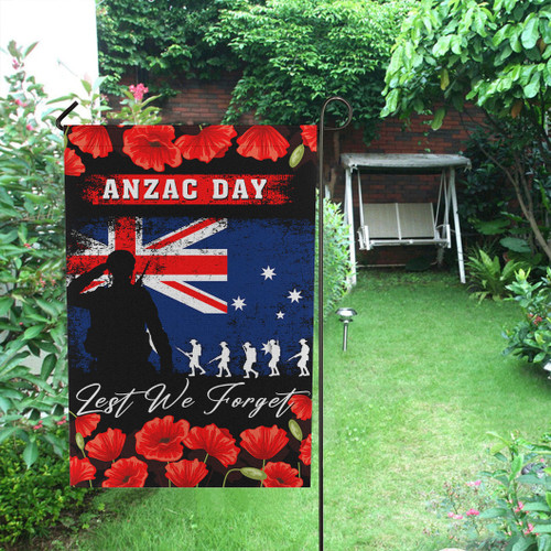 Australia Anzac Flag - Anzac Day Lest We Forget Poppy Grunge Australia Anzac Flag - Anzac Day Lest We Forget Poppy Grunge