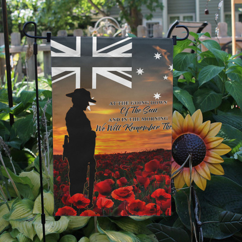 Australia Anzac Flag - Anzac Day We Will Remember Them Australia Anzac Flag - Anzac Day We Will Remember Them