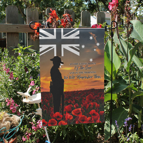 Australia Anzac Flag - Anzac Day We Will Remember Them Australia Anzac Flag - Anzac Day We Will Remember Them