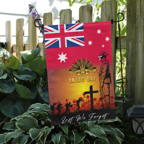 Australia Anzac Flag - Anzac Day Red Flag Background Lest We Forget Australia Anzac Flag - Anzac Day Red Flag Background Lest We Forget