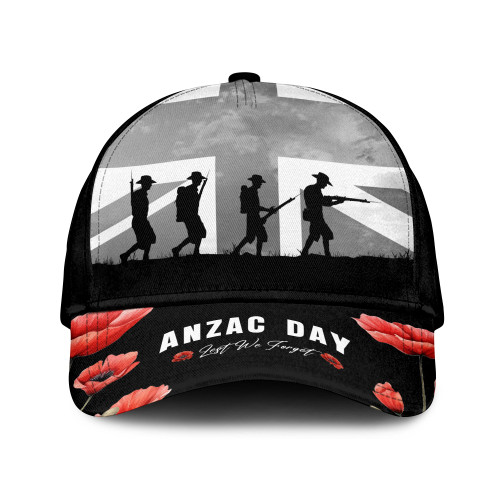 Australia Anzac Cap - Lest We Forget Military Soldiers Poppy