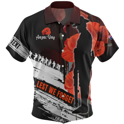 Australia Custom Hawaiian Shirt - Anzac Day Special Style Australia Custom Hawaiian Shirt - Anzac Day Special Style
