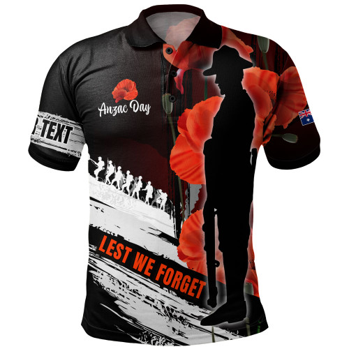 Australia Custom Polo Shirt - Anzac Day Special Style Australia Custom Polo Shirt - Anzac Day Special Style
