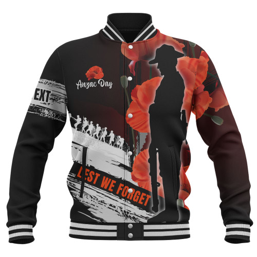 Australia Custom Baseball Jacket - Anzac Day Special Style Australia Custom Baseball Jacket - Anzac Day Special Style