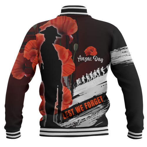 Australia Custom Baseball Jacket - Anzac Day Special Style Australia Custom Baseball Jacket - Anzac Day Special Style