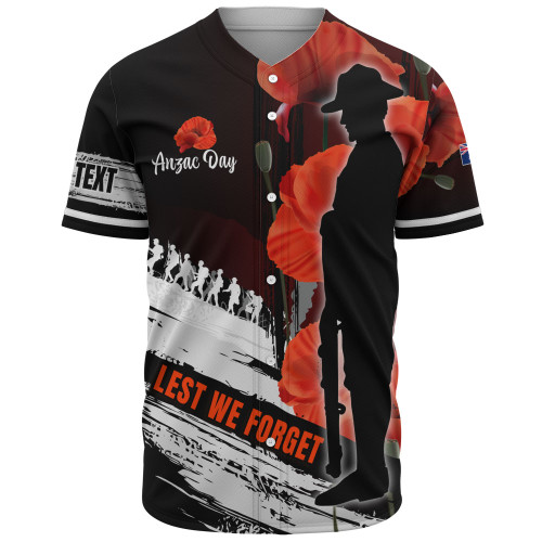 Australia Custom Baseball Shirt - Anzac Day Special Style Australia Custom Baseball Shirt - Anzac Day Special Style