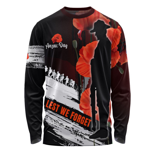 Australia Custom Long Sleeve T-shirt - Anzac Day Special Style