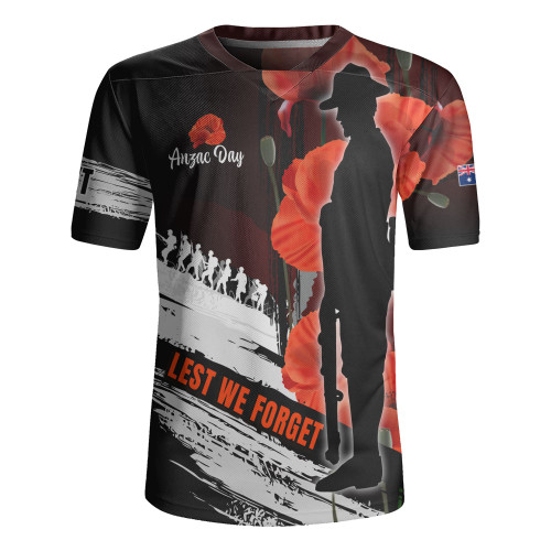 Australia Custom Rugby Jersey - Anzac Day Special Style Australia Custom Rugby Jersey - Anzac Day Special Style