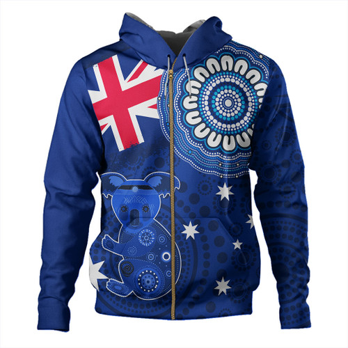 Australia Hoodie Flag With Koala Aboriginal Australia Hoodie Flag With Koala Aboriginal