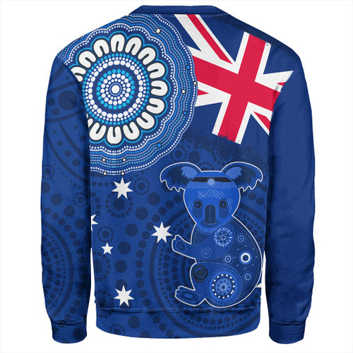 Australia Sweatshirt Flag With Koala Aboriginal Australia Sweatshirt Flag With Koala Aboriginal