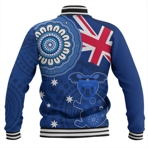Australia Baseball Jacket Flag With Koala Aboriginal Australia Baseball Jacket Flag With Koala Aboriginal