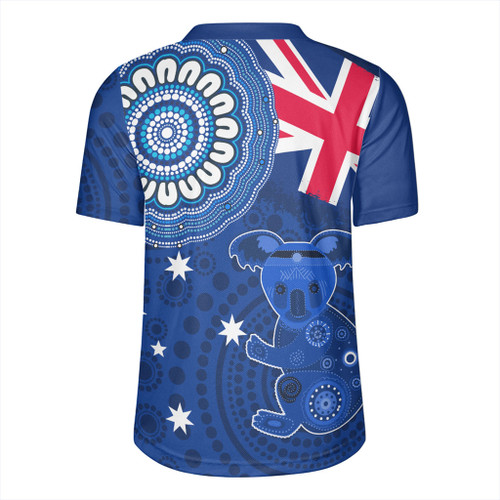 Australia Rugby Jersey Flag With Koala Aboriginal