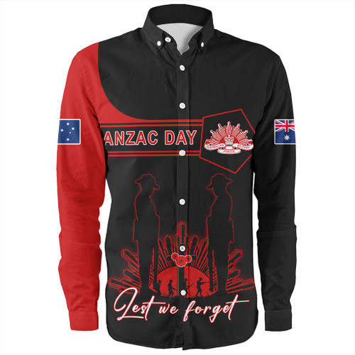 Australia Long Sleeve Shirt Anzac Day Army And Soldiers Style