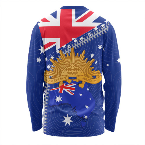 Australia Long Sleeve T-shirt - Anzac Day Lest We Forget Australia Flag Australia Long Sleeve T-shirt - Anzac Day Lest We Forget Australia Flag