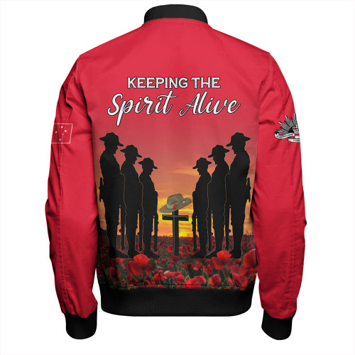 Australia Bomber Jacket - Anzac Day Australian Red Ensign Australia Bomber Jacket - Anzac Day Australian Red Ensign