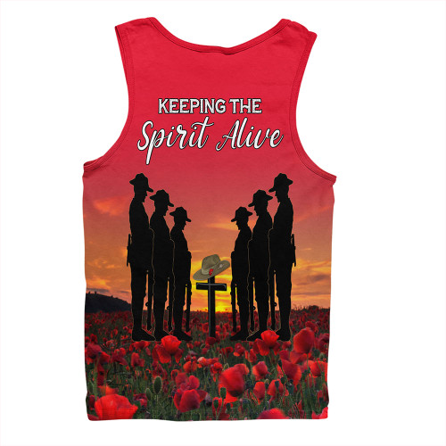 Australia Men Singlet - Anzac Day Australian Red Ensign Australia Men Singlet - Anzac Day Australian Red Ensign