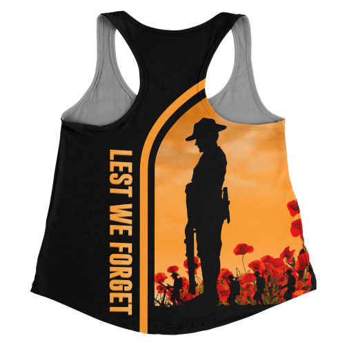 Australia Women Racerback Singlet Lest We Forget Style In My Heart Australia Women Racerback Singlet Lest We Forget Style In My Heart