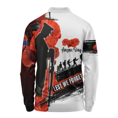 Australia Long Sleeve Polo Shirt - Custom Anzac Day Special Style ( Ver 2 ) Australia Long Sleeve Polo Shirt - Custom Anzac Day Special Style ( Ver 2 )
