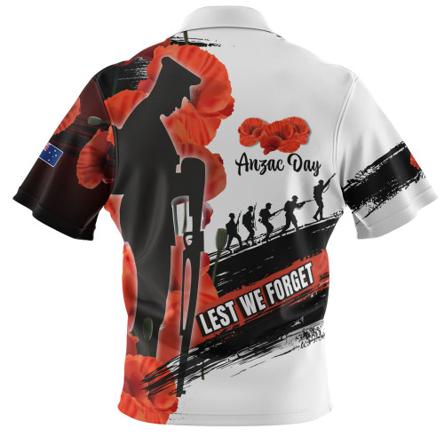 Australia Zip Polo Shirt - Custom Anzac Day Special Style ( Ver 2 ) Australia Zip Polo Shirt - Custom Anzac Day Special Style ( Ver 2 )