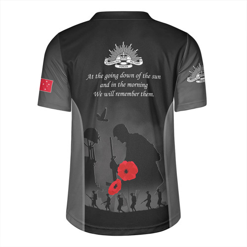 Australia Rugby Jersey - Anzac Day Australian Red Ensign Remember Them Australia Rugby Jersey - Anzac Day Australian Red Ensign Remember Them