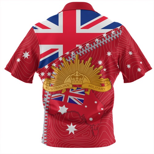 Australia Hawaiian Shirt - Anzac Day Lest We Forget Australian Red Ensign Australia Hawaiian Shirt - Anzac Day Lest We Forget Australian Red Ensign