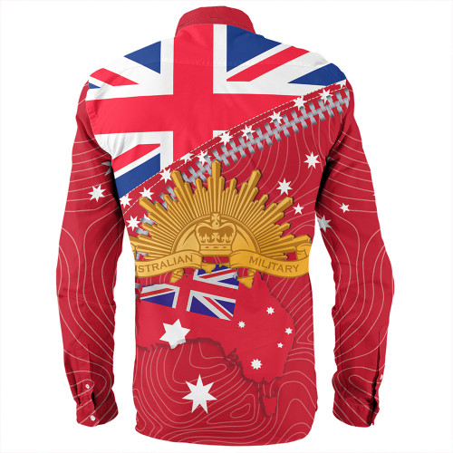 Australia Long Sleeve Shirt - Anzac Day Lest We Forget Australian Red Ensign Australia Long Sleeve Shirt - Anzac Day Lest We Forget Australian Red Ensign