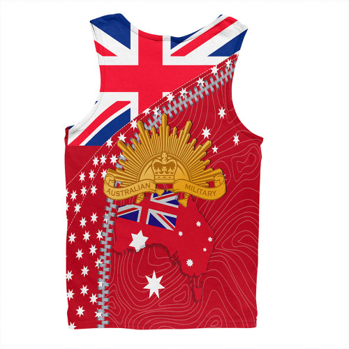 Australia Men Singlet - Anzac Day Lest We Forget Australian Red Ensign Australia Men Singlet - Anzac Day Lest We Forget Australian Red Ensign