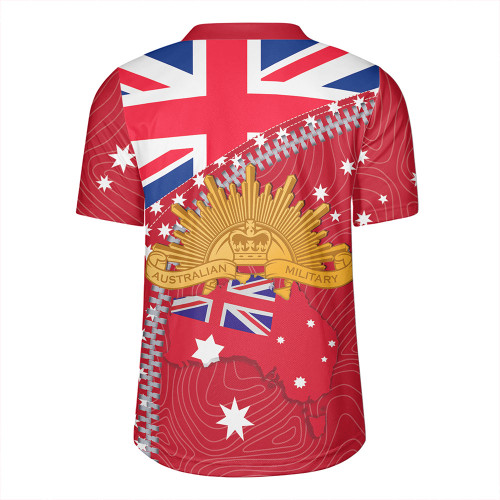 Australia Rugby Jersey - Anzac Day Lest We Forget Australian Red Ensign Australia Rugby Jersey - Anzac Day Lest We Forget Australian Red Ensign