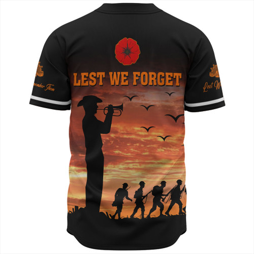 Australia Baseball Shirt Anzac Lest We Forget Sunset Soldiers Army Australia Baseball Shirt Anzac Lest We Forget Sunset Soldiers Army