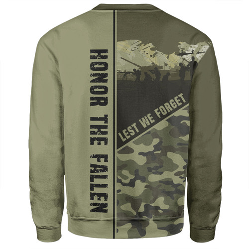 Australia Sweatshirt - Anzac Day Honor The Fallen Thank The Living Australia Sweatshirt - Anzac Day Honor The Fallen Thank The Living