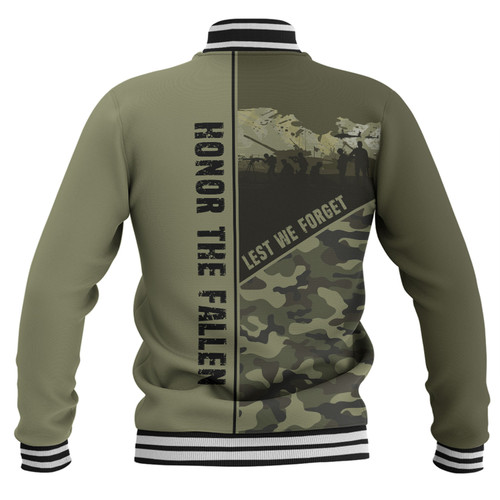 Australia Baseball Jacket - Anzac Day Honor The Fallen Thank The Living Australia Baseball Jacket - Anzac Day Honor The Fallen Thank The Living
