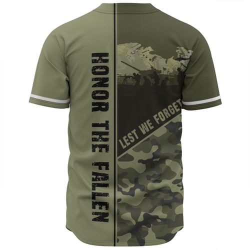 Australia Baseball Shirt - Anzac Day Honor The Fallen Thank The Living Australia Baseball Shirt - Anzac Day Honor The Fallen Thank The Living