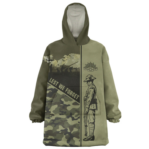 Australia Snug Hoodie - Anzac Day Honor The Fallen Thank The Living