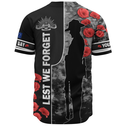 Australia Baseball Shirt - Custom Royal Australian Army Anzac Day Camouflage Style Australia Baseball Shirt - Custom Royal Australian Army Anzac Day Camouflage Style
