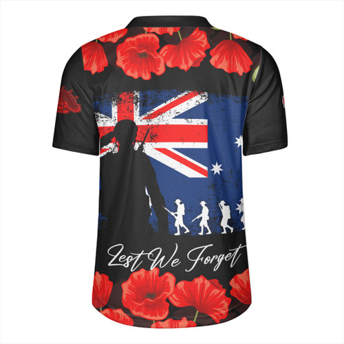 Australia Rugby Jersey Anzac Day Lest We Forget Grunge Flag Australia Rugby Jersey Anzac Day Lest We Forget Grunge Flag