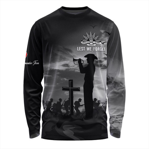 Australia Long Sleeve T-shirt Lest We Forget Remember Soldiers