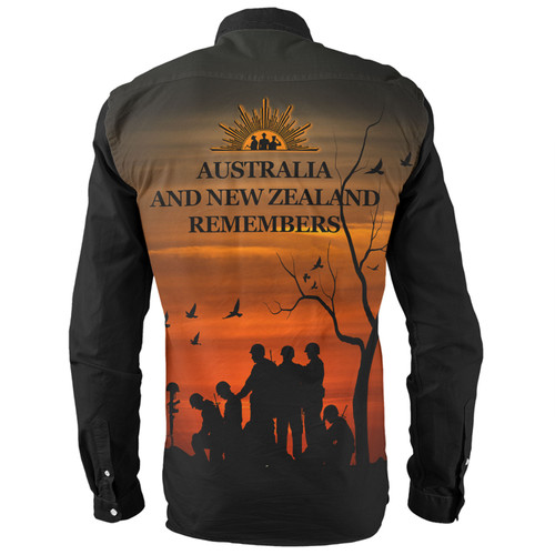 Australia Long Sleeve Shirt - Anzac Day Australia And New Zealand Remembers Australia Long Sleeve Shirt - Anzac Day Australia And New Zealand Remembers