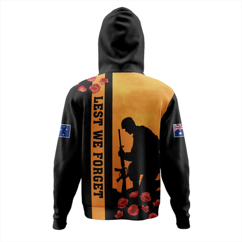 Australia Hoodie Lest We Forget Sunset Simple Style Australia Hoodie Lest We Forget Sunset Simple Style