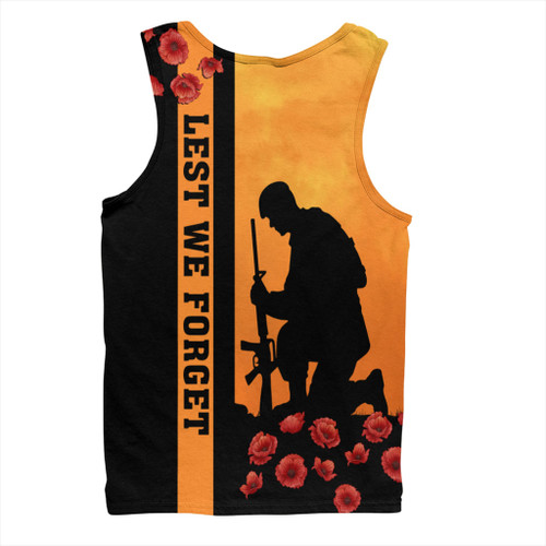 Australia Men Singlet Lest We Forget Sunset Simple Style Australia Men Singlet Lest We Forget Sunset Simple Style