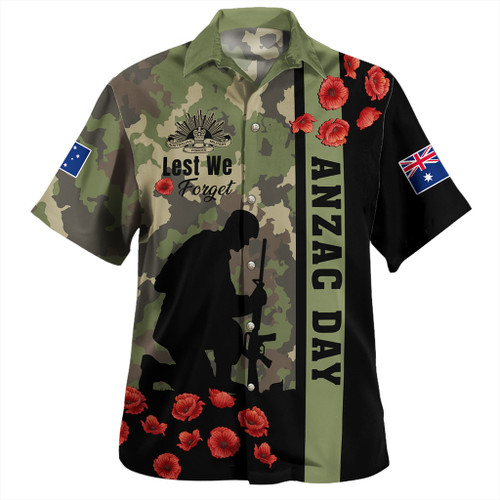 Australia Hawaiian Shirt Lest We Forget Military Camouflage Simple Style
