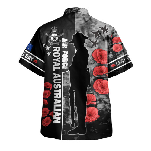 Australia Hawaiian Shirt - Custom Royal Australian Air Force Anzac Day Camouflage Style Australia Hawaiian Shirt - Custom Royal Australian Air Force Anzac Day Camouflage Style
