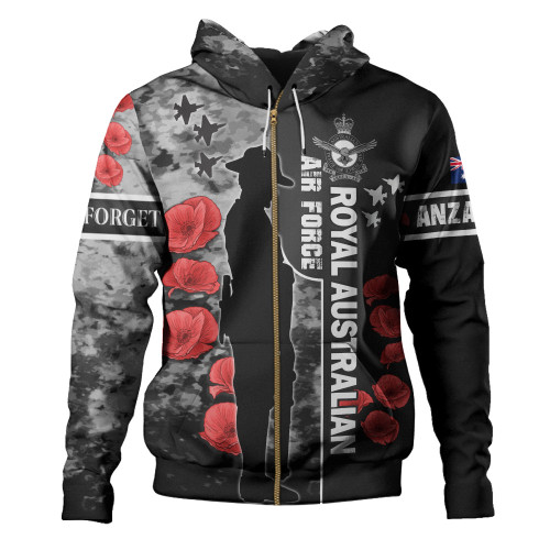 Australia Hoodie - Custom Royal Australian Air Force Anzac Day Camouflage Style Australia Hoodie - Custom Royal Australian Air Force Anzac Day Camouflage Style