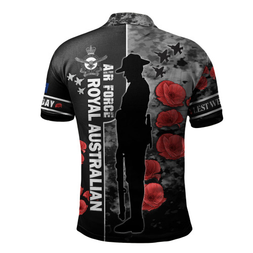 Australia Polo Shirt - Custom Royal Australian Air Force Anzac Day Camouflage Style Australia Polo Shirt - Custom Royal Australian Air Force Anzac Day Camouflage Style