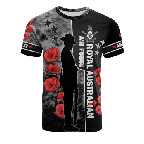 Australia T-Shirt - Custom Royal Australian Air Force Anzac Day Camouflage Style Australia T-Shirt - Custom Royal Australian Air Force Anzac Day Camouflage Style