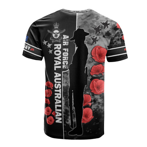 Australia T-Shirt - Custom Royal Australian Air Force Anzac Day Camouflage Style Australia T-Shirt - Custom Royal Australian Air Force Anzac Day Camouflage Style