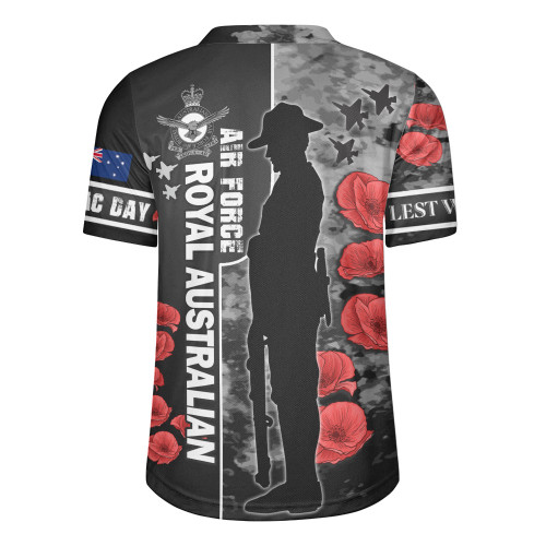 Australia Rugby Jersey - Custom Royal Australian Air Force Anzac Day Camouflage Style Australia Rugby Jersey - Custom Royal Australian Air Force Anzac Day Camouflage Style