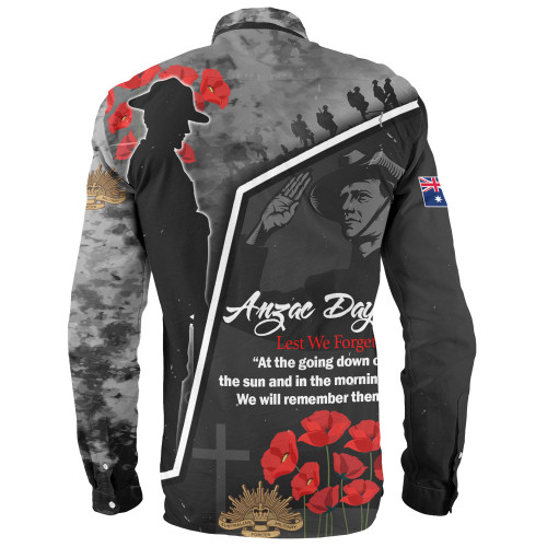 Australia Long Sleeve Shirt - Remembering the Anzacs Australia Long Sleeve Shirt - Remembering the Anzacs