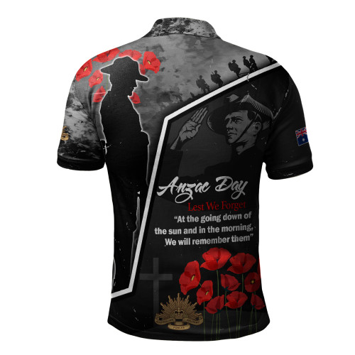 Australia Polo Shirt - Remembering The Anzacs Australia Polo Shirt - Remembering The Anzacs
