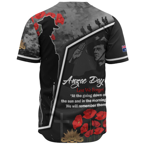 Australia Baseball Shirt - Remembering The Anzacs Australia Baseball Shirt - Remembering The Anzacs